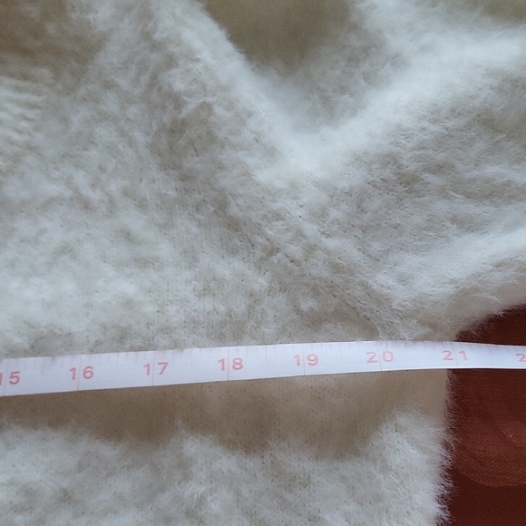 Sugarlips Soft White Scoop-Neck Sweater - Picture 7 of 7